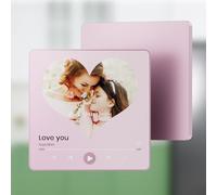 Coiisovd Imán de Nevera Personalizado con música y Foto, Reproductor Musical de Spotify con Portada de álbum magnético Que Puede Reproducir Canciones, Regalo para Cumpleaños Navidad San Valentín