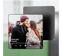 Coiisovd Imán de Nevera Personalizado con música y Foto, Reproductor Musical de Spotify con Portada de álbum magnético Que Puede Reproducir Canciones, Regalo para Cumpleaños Navidad San Valentín