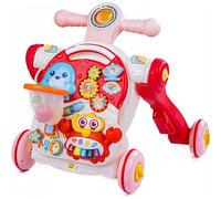 COIL Andador para bebé 5 en 1, andador, andador, juguete educativo con música y luz, altura ajustable, andador para bebé, a partir de 1 año, color rosa
