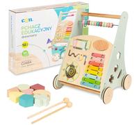 COIL Babywalker - Andador 3 en 1, cochecito de madera, juguete educativo, a partir de 12 meses