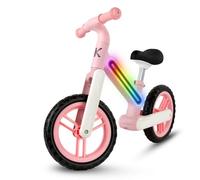 COIL Bicicleta andadora, bicicleta para niños, bicicleta de equilibrio, cuadro de nailon con luz LED, neumáticos EVA, peso: 3,05 kg, a partir de 2 años (rosa)