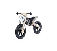 COIL Bicicleta andadora, bicicleta infantil, bicicleta de madera, bicicleta de equilibrio, marco de madera, rueda de 12 pulgadas, neumáticos a prueba de pinchazos, a partir de 3 años