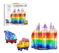 COIL Bloques de construcción magnéticos, azulejos magnéticos, bloques magnéticos, juguetes para niños, bloques de construcción coloridos, juegos de juguetes de construcción, imanes, piezas magnéticas