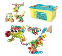 COIL Bloques de tornillo, bloques de construcción, juego de bloques, bloques de juego, juego de rompecabezas de montaje DIY, juego creativo de bloques de construcción 3D, a partir de 3 años