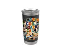 COIL BOARD CALM Quilling Rizos Papel Vaso térmico de acero inoxidable de doble pared