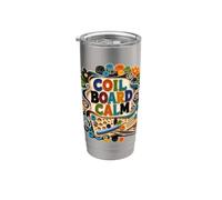 COIL BOARD CALM Quilling Rizos Papel Vaso térmico de acero inoxidable de doble pared