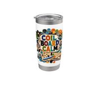 COIL BOARD CALM Quilling Rizos Papel Vaso térmico de acero inoxidable de doble pared