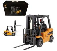 COIL Carretilla elevadora RC Mini Vehículo de Construcción Camión de Almacenaje a Control Remoto Modelo 1577H 1:10 Carga hasta 2,5 kg Frecuencia: 2,4 GHz Amarillo