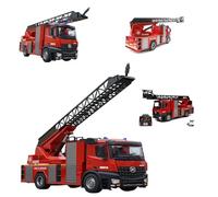 COIL Coche teledirigido, camión de bomberos, modelo 1561, 1:14, frecuencia: 2,4 GHz, LED, sonido, Canales de control: 22 canales, rojo