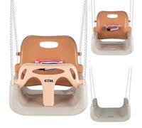 COIL Columpio infantil para exteriores, 3 en 1, columpio ajustable para niños, para interior con respaldo, columpio para interiores