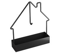 Coil Incense Holder, Iron Hook Hanging Structure, Incense Coil Holder Ash Catcher, Artistic Burner Stand with House Shape Design for Decorative Yoga Studio Studio Study Room 5.9x1.77in