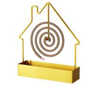 Coil Incense Holder, Iron Hook Hanging Structure, Incense Coil Holder Ash Catcher, Artistic Burner Stand with House Shape Design for Decorative Yoga Studio Studio Study Room 5.9x1.77in