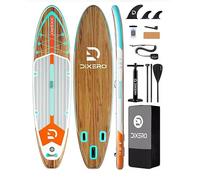 COIL - Tabla de SUP inflable - Kit completo de tabla de stand up paddle - Kit completo - Bolsa impermeable - Estable - Ligero - Con pala - Con bomba - Accesorios (marrón, 335 x 84 x 15 cm)