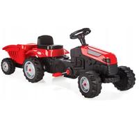 COIL Tractor a Pedales, Coche Deslizante, Tractor Infantil, Remolque Desmontable, Carga Máxima 50 kg (Rojo)