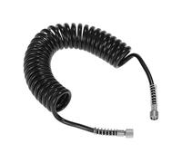 Coiled Air Hose, 1/8 pulgadas Flexible Tool, 9,8 pies Pipe Assembly Kit with Industrial Fittings, High-Pressure Tubing for Compressors, Neumatic Systems, Replacement Repair Ends