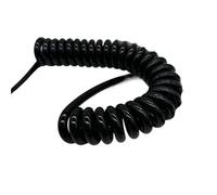 Coiled Mains,Coiled Spiral 14 Core Spiral Power Cord Wire Stretch 2.5 Meters 0.2mm 0.3mm 0.5mm Square Black Spring Spiral Cable Tension Wire(14AWG)(17AWG)