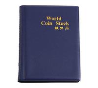 Coin Album Books, 10 Page 120 Bolsillos World Coin Stock Album Book Case Coin Holders Collection Storage Coin Collecting Holders Penny Pockets[Azul]