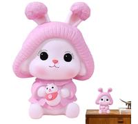 Coin Bank, Bunny Cash Bank for Kids, Creative Animal Figura Money Safe, Novelty Collectible for Learning, Education, and Coin Recognition, 5.31x6.3x9.06 pulgadas