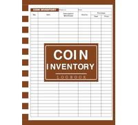 Coin Inventory Log Book: 8.5 x 11 Inches | Coin Collecting Record Book | 110 Pages for Cataloging, Tracking & Valuing Your Collection