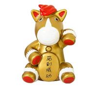 Coin Jar-Auspicious Symbol Horse Shape Money Bank, Decorative Cute Animal Statue, Modern Tabletop Savings Pot, Prosperity Success Totem, elegante Bedside Money Box, Unique Sculpture Ornament | For