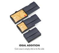 Coin Pocket con tarjeta de protección RFID para ZNAP Slim Wallets 8 y 12 con botón de presión Slimpuro