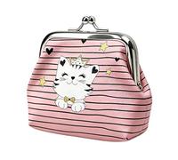 Coin Purse - 9 x 1,5 x 8 cm PU Leather Cat Pattern Change Bag | Change Purse | Cartoon Cat Pattern Leather Coin Purses For Everyday Shopping Work School Travel Outdoor Holiday Vacation, 1, Consulte la