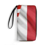 Coin Purse Bandera De Estados Unidos Y Bandera De Italia Monedas Tarjetero Impreso Billetera Cartera Vintage Billetera De Cuero para Madre, Mejor Amigo, Niña