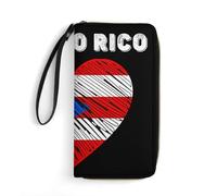 Coin Purse Bandera De Puerto Rico Antigua Billetera De Cuero Moda Billetera Bolsa Vintage Monedas Tarjetero para Adolescente, Mejor Amigo, Niña