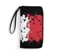 Coin Purse Monedero Manchas Grunge En La Bandera De Italia Bolso Embrague Muchas Ranuras para Tarjetas Monedero Moda Carteras para Adolescente, Madre, Hija