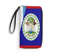 Coin Purse Monedero Mitad Bandera De Guatemala, Mitad De Belice Billetera Pequeña Vintage Billetera De Cuero Moda Monedas Tarjetero para Mejor Amigo, Amante, Profesor
