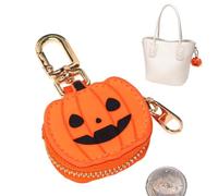 Coin Purse Pumpkin Spider Zipper Keychain Cute Gothic Handbag Pendants