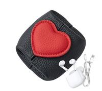 Coin Purse Women, Paper Money Storage Pouch, Compact Organizer with Zipper, Heart Shaped Coin Purse for Keys, Lipsticks, Cards, Female, Mother, Lady, Girlfriend, Teen, 3.15x3.15x1.38 Inch