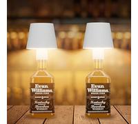 Coinmit 2 Piezas LED Dimmable Bottle Light, IP54 Wireless Bottle Light, 5500mAh Bottle Light con Batería, apto para interior y exterior, jardín, balcón, etc. Blanco