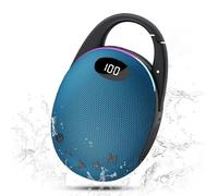 coioc Altavoz Bluetooth Portátil con Luces RGB, Altavoz Bluetooth 5.4 con Emparejamiento TWS e Impermeable IP68, Sonido Profesional Potente con Graves Potentes, 25H de Autonomía para Exterior - Azul