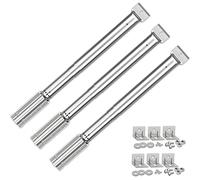 Coisien Quemadores ajustables de 31 a 44 cm, quemadores universales de acero inoxidable, accesorios para barbacoa de gas, piezas de repuesto para Tepro Master Forge Campingaz Charbroil y otras