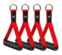 COITEK 2 pares de asas de banda de resistencia, correa de fitness, diseño ancho, asas de cable resistentes con núcleos de ABS sólido, mosquetones duraderos con anillos en D soldados de calibre pesado