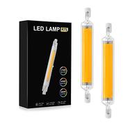 COITROZR Bombilla LED R7S 118mm 10W, AC 110V / 230V 360° Ángulo de Haz Sin Parpadeo, Ahorro de energía del Bulbo COB Equivalente a 80W 90W bulbos de halógeno,Natural White,2pcs