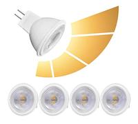 COITROZR MR11 GU4 LED Bombillas, 3W AC/DC 12V, 300LM Equivalente for Bombillas halógenas 30W, Dimmable sin Parpadeo, 4pcs (Color : Warm White 3000K)