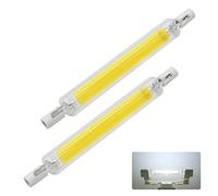 COITROZR R7S 10W 118mm Bombilla LED, AC 230V Ángulo de Haz de 360°, Reemplazo de Bombilla LED COB Bombilla halógena LED R7S, para lámpara de Pared con Reflector de Techo,Cool White,2pcs