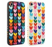 Coiwxmoi 2 Piezas Funda para iPhone 8/7/SE 2022/SE 2020 4,7'', Suave TPU Silicona Case Protector de Cámara Carcasa, Mujeres Aesthetic Diseño de Dibujos Antigolpes Protector Case para iPhone 8, amar 03