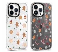 Coiwxmoi 2 Piezas Navidad Funda para iPhone 14 Pro, Christmas Nieve Aesthetic Xmas Móvil Weihnachts Dibujos, Suave Silicona Carcasa Antigolpes Anti-arañazos Bumper Caso para iPhone 14Pro 6,1", Winter