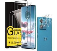 Coiwxmoi 2 Piezas Protector Pantalla Para Motorola Moto Edge 40 Neo Cristal Templado con 2 Protectora Lente Cámara Dureza 9H Antiarañazos Antihuellas Sin Burbujas Transparente Vidrio Película