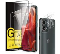 Coiwxmoi 2 Piezas Protector Pantalla Para Motorola Moto G85 5G Cristal Templado con 2 Protectora Lente Cámara Dureza 9H Antiarañazos Antihuellas Sin Burbujas Transparente Vidrio Película