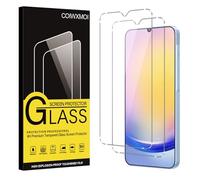 Coiwxmoi 2 Piezas Protector Pantalla para Samsung Galaxy A25 5G Cristal Templado Dureza 9H Antiarañazos Antihuellas Sin Burbujas Ultra HD Transparente Ultra Resistente Vidrio Película