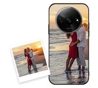 Coiwxmoi Funda Personalizada para Xiaomi Redmi A3/A3X 6,71'', Personalizable Case con Imagen Foto, Personalizado Custom Carcasa Antigolpes Flexible Protector Cover para Redmi A3/A3X, Negro