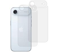 Coiwxmoi Película Mate de Protección Trasera para iPhone 17 Air, 2 Piezas Protector de Trasero y Placa de Caméra, Transparente Material Pet Suave y Ligero Anti-Rayas Protección Contra Arañazos