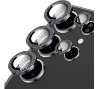 Coiwxmoi Protector de Lente Cámara para Samsung Galaxy S26 Ultra 5G,Brillante Lentes Camera Protector Cristal Vidrio Templado Dureza 9H HD Anti-arañazo Sin Burbujas Purpurina Protección Lens,Negro