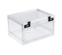 coja de seguridad para medicamentos - Estuche para almacenamiento de tabletas, bandeja organizadora de recetas de 38,5 x 28 x 23 cm, contenedor de almacenamiento compacto transparente con cerradura |