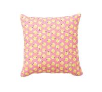Cojin 40x40cm 144tc 100% Algodon Rosa con Manzanas Amarillas Benetton Fruits be