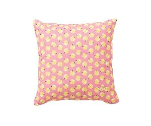 Cojin 40x40cm 144tc 100% Algodon Rosa con Manzanas Amarillas Benetton Fruits be